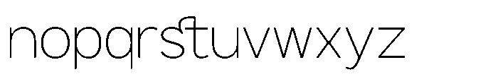 GC Protage Thin Font LOWERCASE