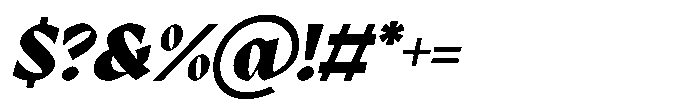 GC Protheson Black Italic Font OTHER CHARS