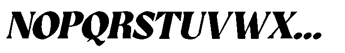 GC Protheson Black Italic Font UPPERCASE