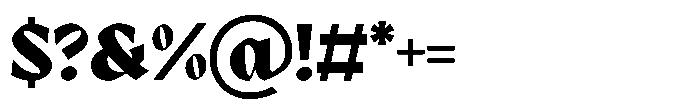 GC Protheson Black Font OTHER CHARS