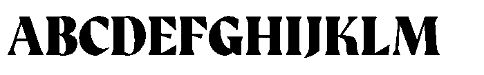 GC Protheson Black Font UPPERCASE
