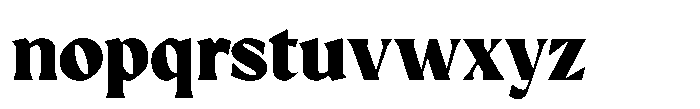GC Protheson Black Font LOWERCASE
