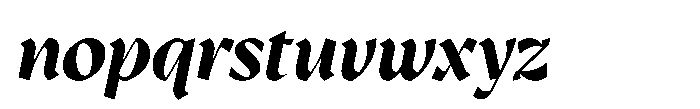 GC Protheson Bold Italic Font LOWERCASE
