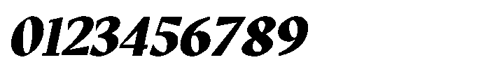 GC Protheson Extra Bold Italic Font OTHER CHARS