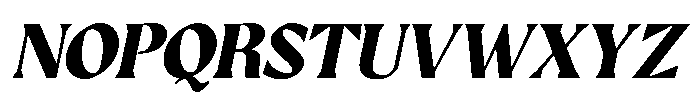 GC Protheson Extra Bold Italic Font UPPERCASE