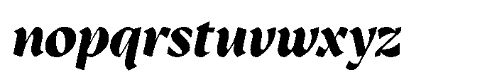 GC Protheson Extra Bold Italic Font LOWERCASE