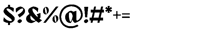 GC Protheson Extra Bold Font OTHER CHARS
