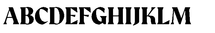 GC Protheson Extra Bold Font UPPERCASE