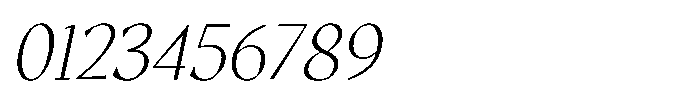 GC Protheson Extra Light Italic Font OTHER CHARS