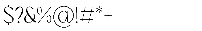 GC Protheson Extra Light Font OTHER CHARS