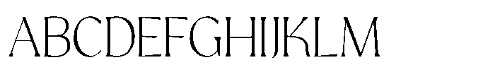 GC Protheson Extra Light Font UPPERCASE