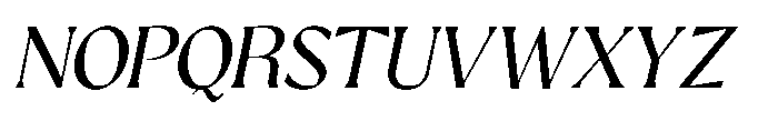 GC Protheson Italic Font UPPERCASE