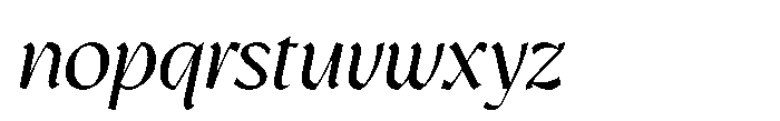 GC Protheson Italic Font LOWERCASE
