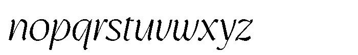 GC Protheson Light Italic Font LOWERCASE