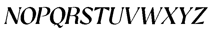 GC Protheson Medium Italic Font UPPERCASE