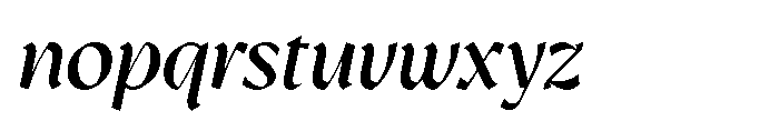 GC Protheson Medium Italic Font LOWERCASE