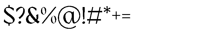 GC Protheson Regular Font OTHER CHARS