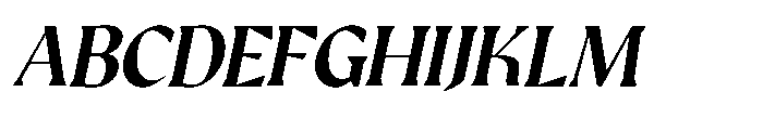 GC Protheson Semi Bold Italic Font UPPERCASE