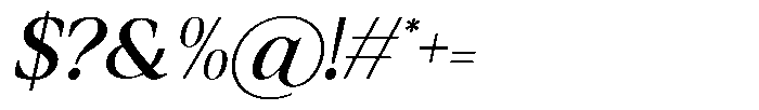 GC Rain Founds Italic Font OTHER CHARS