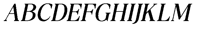 GC Rain Founds Italic Font UPPERCASE