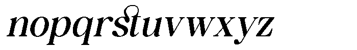 GC Rain Founds Italic Font LOWERCASE