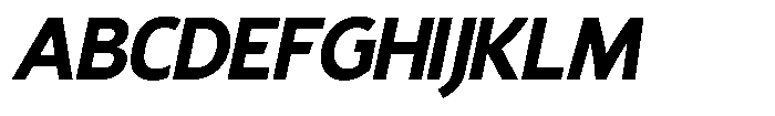 GC Ralinka Oblique Font UPPERCASE