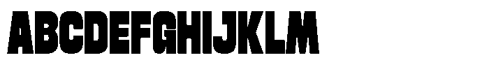GC Rhygun Edge Font UPPERCASE