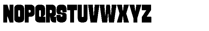 GC Rhygun Edge Font UPPERCASE
