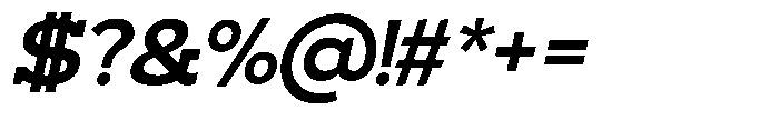 GC Ringa Slanted Font OTHER CHARS