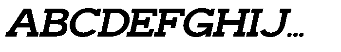 GC Ringa Slanted Font UPPERCASE