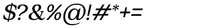 GC Romans Flower Italic Font OTHER CHARS
