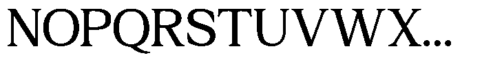 GC Romans Flower Regular Font UPPERCASE