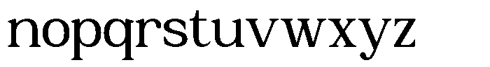GC Romans Flower Regular Font LOWERCASE