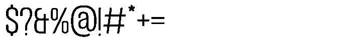 GC Sublime Extra Light Font OTHER CHARS