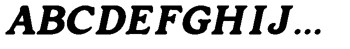 GC Sunday Railway Italic Font UPPERCASE