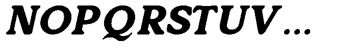 GC Sunday Railway Italic Font UPPERCASE