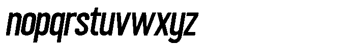 GC Thype  GC thype Slanted Font LOWERCASE