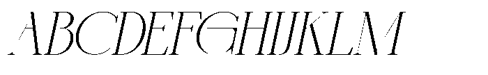 GC Trench Vogue Slant Regular Font UPPERCASE
