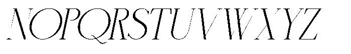 GC Trench Vogue Slant Regular Font UPPERCASE