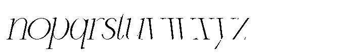 GC Trench Vogue Slant Regular Font LOWERCASE