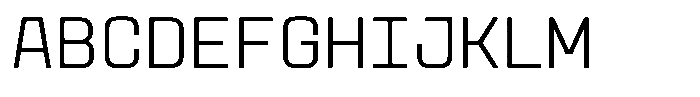 GC Vensca Mono Extra Light Font UPPERCASE