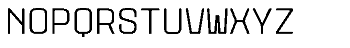 GC Vensca Mono Extra Light Font UPPERCASE