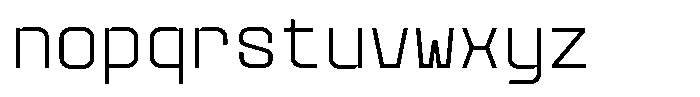 GC Vensca Mono Extra Light Font LOWERCASE