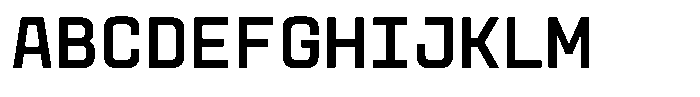 GC Vensca Mono Medium Font UPPERCASE