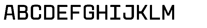 GC Vensca Mono Regular Font UPPERCASE