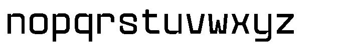 GC Vensca Mono Regular Font LOWERCASE