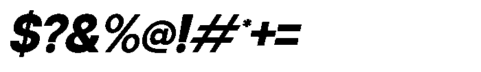 GC Volkgen Oblique Font OTHER CHARS