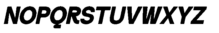 GC Volkgen Oblique Font UPPERCASE