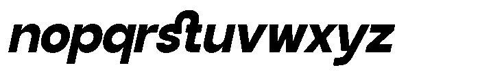 GC Volkgen Oblique Font LOWERCASE