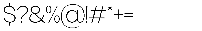 GC arturm Thin Font OTHER CHARS
